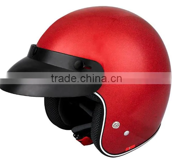 Flash Red Color Newest Models Half Face Motorcycle Helmet