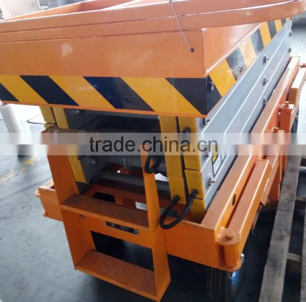 14m Hydraulic Scissor Lift Capacity 500kg With High Quality photo-4