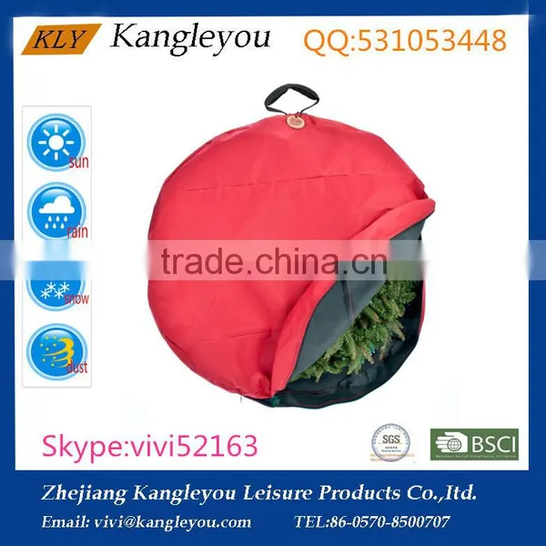 China New Product Big Round Christmas Tree Storage Bags photo-2
