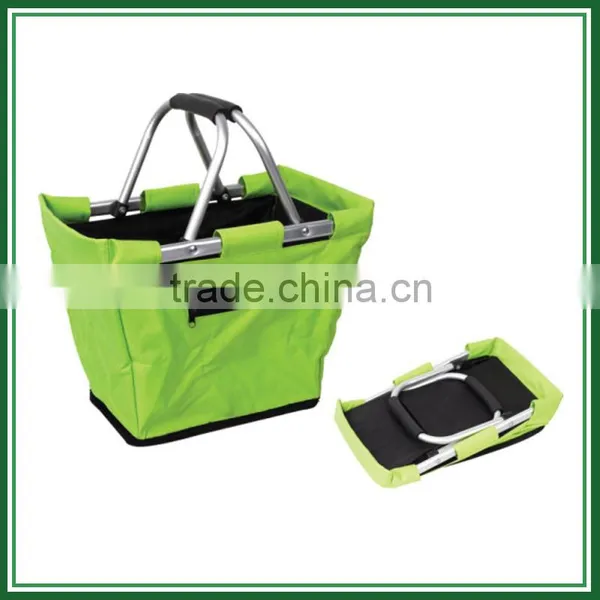 Used Double Hand Folding Shopping Basket photo-4