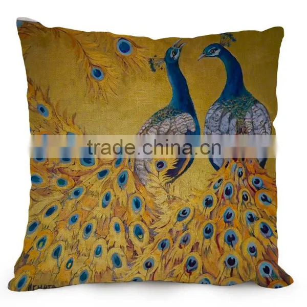 Peacock Cushion Covers Ethical Style Pillows Cases 6Styles Rectangle Sitting Room Besroom Decoration Sofa Pillowcase Gift photo-5