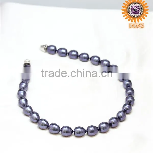 AAAA+ Purple Helical Drop 18kgp South Sea Shell Pearl Necklace photo-3