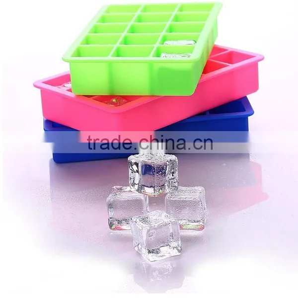 Perfect Square Shaped 8 Holes Silicone Ice Cube Tray photo-3