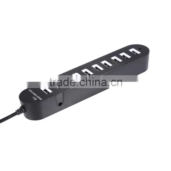 Portable 480MBPS Usb 2.0 10 Port Hub With One Switch photo-4