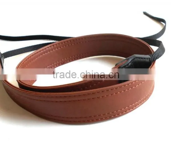 Shoulder Strap Brown Leather Customize Logo for Digital Camera photo-2