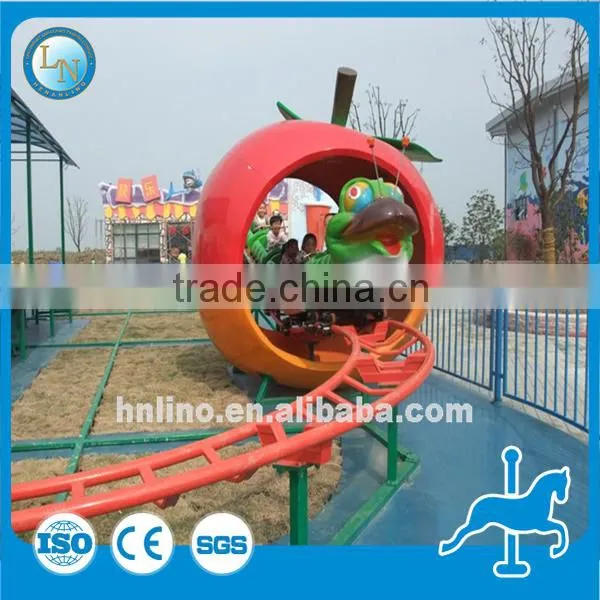 2016 Amusement Park Electric Train Toy Children Train Ride Track Mini Apple Train Rides for Sale photo-2