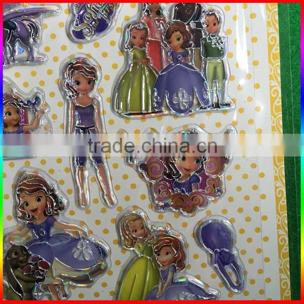 Embossed PVC Stickers Princess Design Stickers photo-2