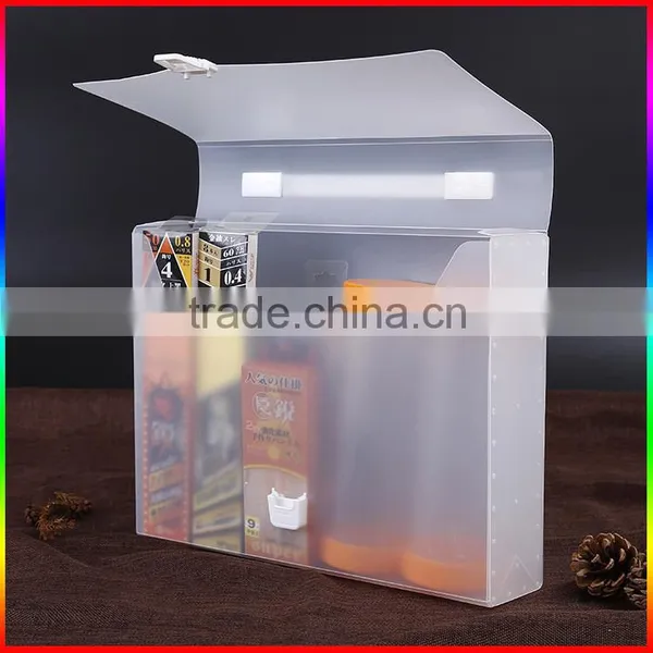 Eco Recyclable Clear Pvc Large Plastic Box With Handle photo-2