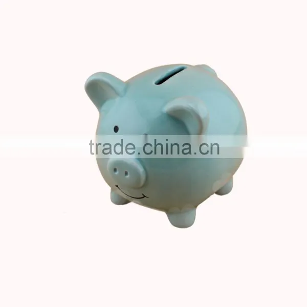 Glazed Ceramic Piggy Money Bank Saving Money photo-5