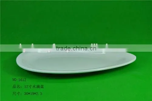 Melamine Water Drop Shape Plastic Dinner Tray