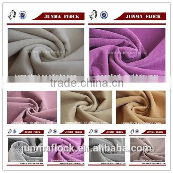 Flocking Fabric for Sofa /Flocked Vietnam Textile Velvet Upholstery Fabrics photo-2