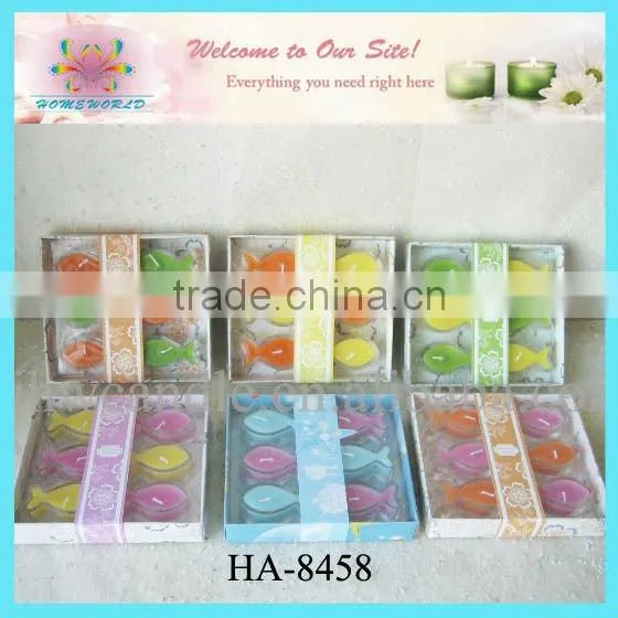 decorative art candles with holders gift set