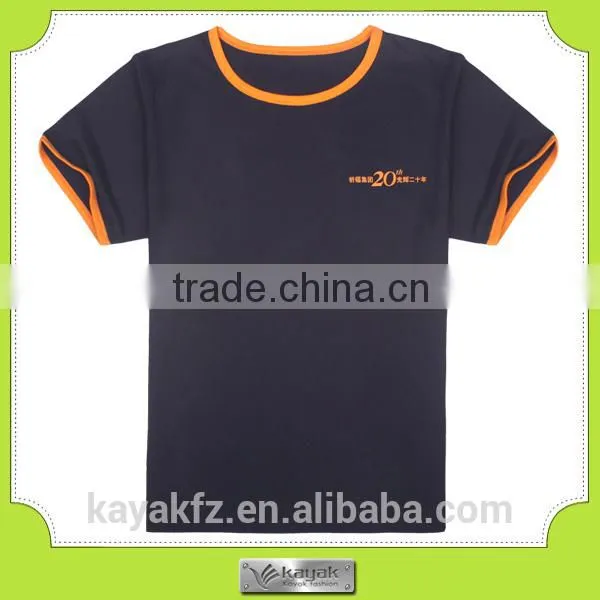 Custom Black Loose Print Cotton Round Neck Tshirts photo-5