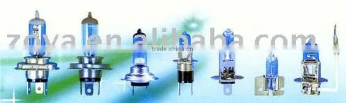 AUTO HALOGEN BULB, H1,H3,H4,H7,R2
