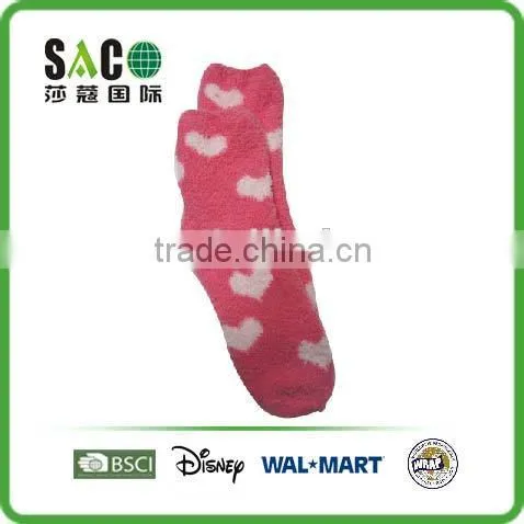 Colourful Heart Jacquard Fluffy Socks photo-2