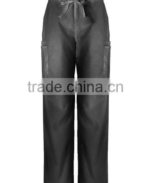 Purple Unisex Medical Scrub Set Workwear V-neck 2 Pocket Top and Pant 2 Piece Set photo-3