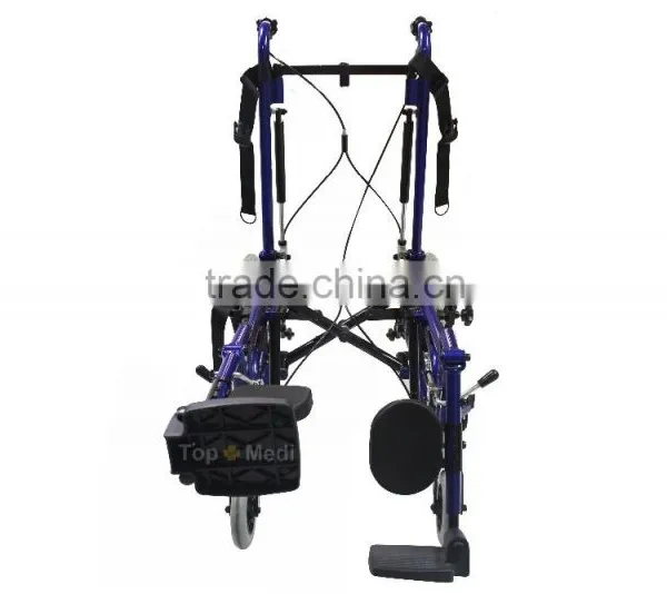 Topmedi Best Selling Products TRW958LBCGPY Detachable Headrest Aluminum Frame Disabled People Battery Operated Wheelchair photo-6