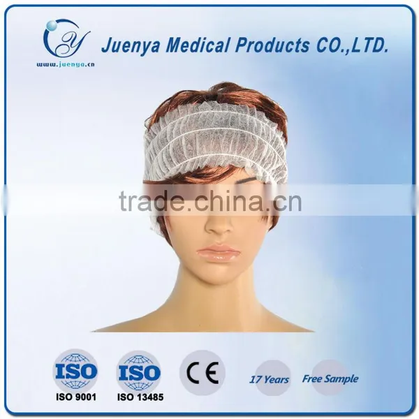 Beauty Nonwoven Hair Band, Disposable PP Headband, BLACK and White Elastic Band for Hair photo-5