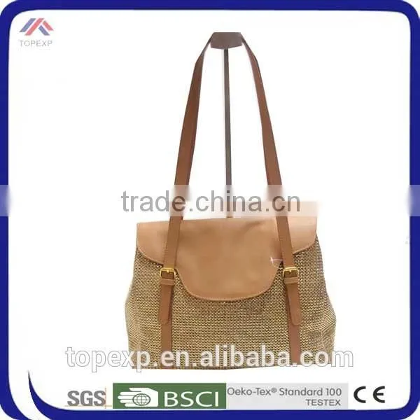 Summer Beach Bag Straw Bag Stripe Paper Straw Bag