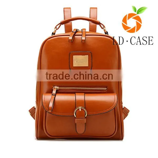 New Products Men Vintage Leather Backpack, Shoulder Bag photo-3