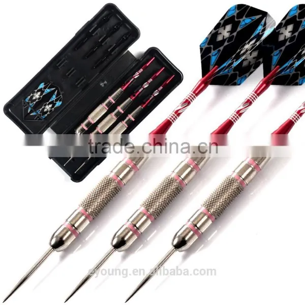 Steel Tip Darts With Pink Dart Flight Dart Shaft Darts Set for Lady Girls photo-2