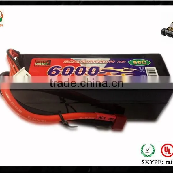 120C 6200mAh 2s rc Speed Car Hardcase Lipos for 1/10, 1/8,1/5 photo-2