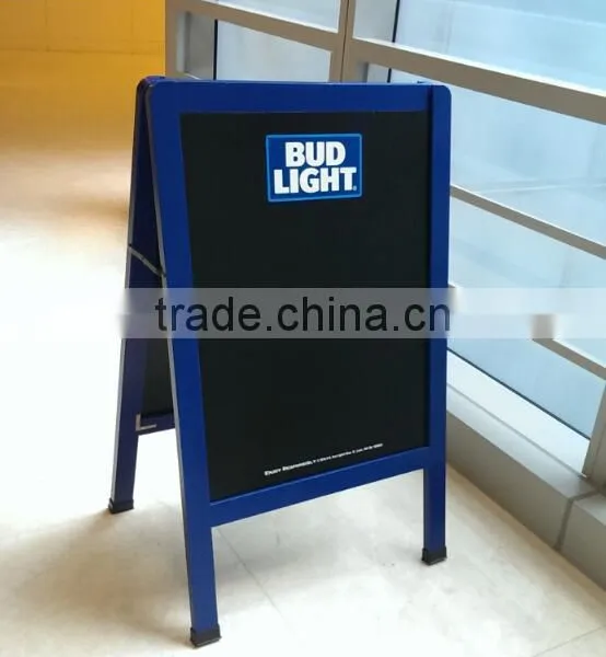 Wooden a Frame Folding Floor Stand Chalkboard photo-3