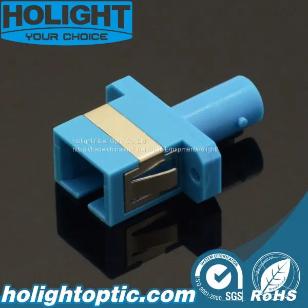 Hybrid Plastic Adaptor Sc Female to St Female Simplex Sm Blue photo-4