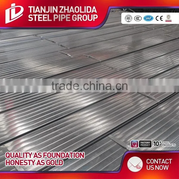 Cold Rolled Dia 10 mm - 101 mm Cold Rolled Pre Galvanized Rectangular Tube for Construction Use photo-3