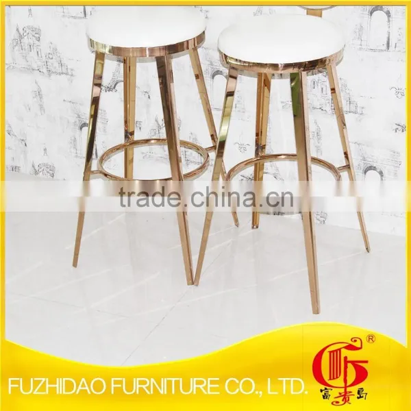 Hot Sale Stainless Steel Gold Bar Chair for Cafe photo-3