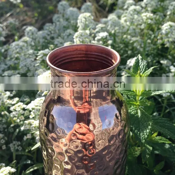Copper Yoga Water Bottle | 600 ml 900 ml Copper Bottle photo-3