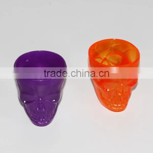Cool Skull 2oz Plastic Beer Shot Glass Halloween Skull Cup photo-3