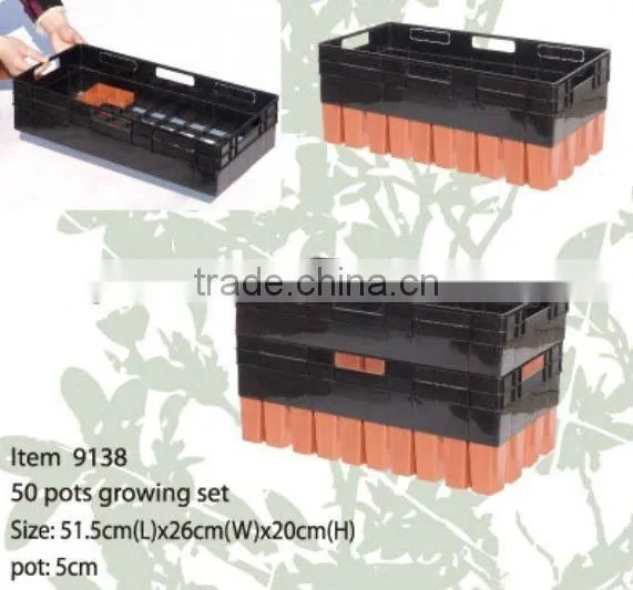 50 Cell Thermoforming Plastic Flower Nursery Seedling Tray for Seed Propagation photo-2