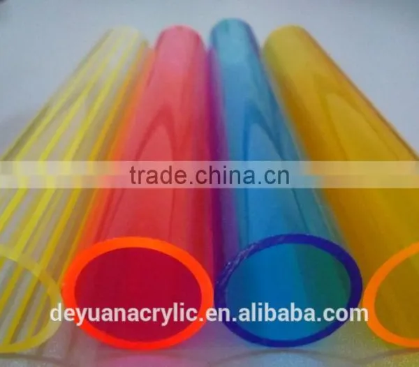 High Quality Soild Acrylic Hollow Tube/cylinder Plexiglass Tube photo-3