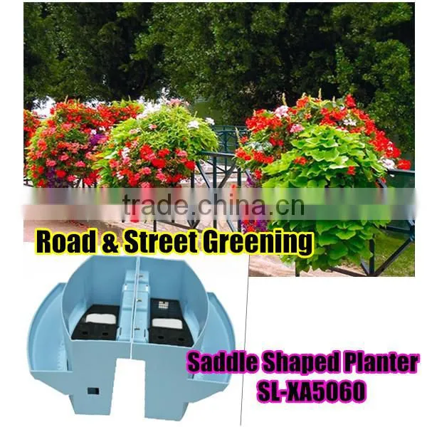 Vertical Garden Fence Decorative Garden Stone Flower Pot Resin Animal Metal Flower Pot Hanger photo-2