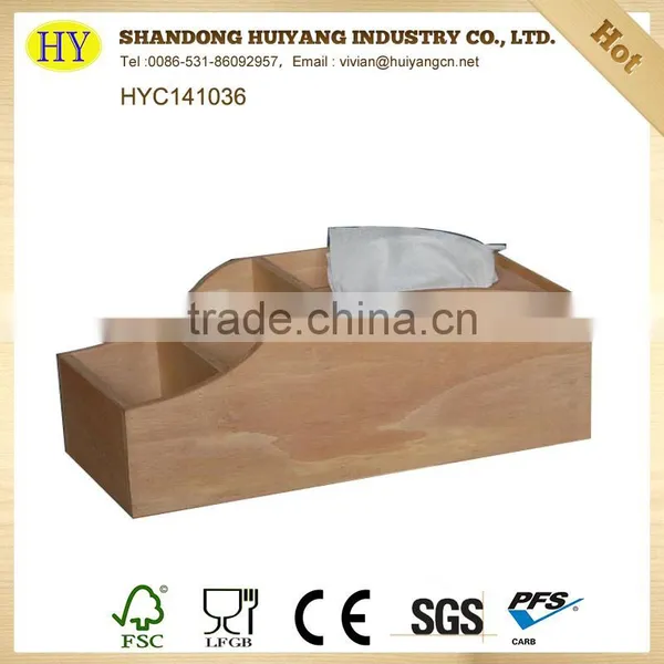 Cheap Unfinished Wholesale Wood Tissue Box photo-2