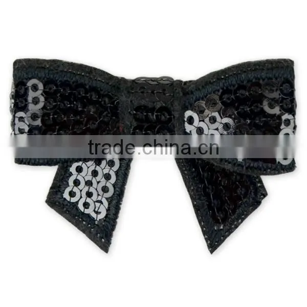 Wholesale 18 Colors 1.8" Baby Pink Sequins Hair Bow photo-3