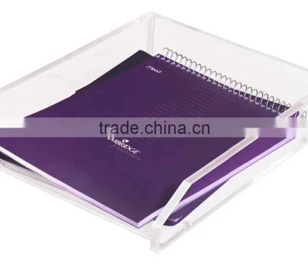 Custom Clear Acrylic Lucite Plexiglass 1 2 3 4 5 Tier Document Letter Tray photo-2