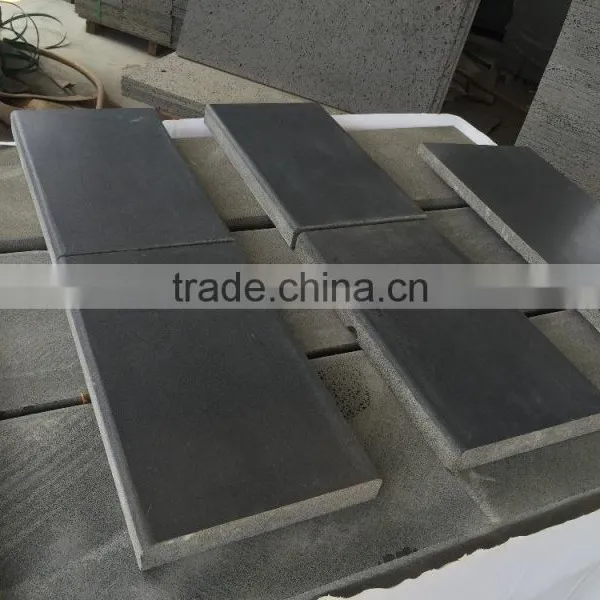 Antique Black Basalt Tiles Swimming Pool Tiles Black Basalt Swimming Pool Coping photo-3