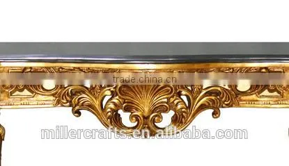 Classical European Style Marble Wood or Marble Top Antique Console Table photo-3