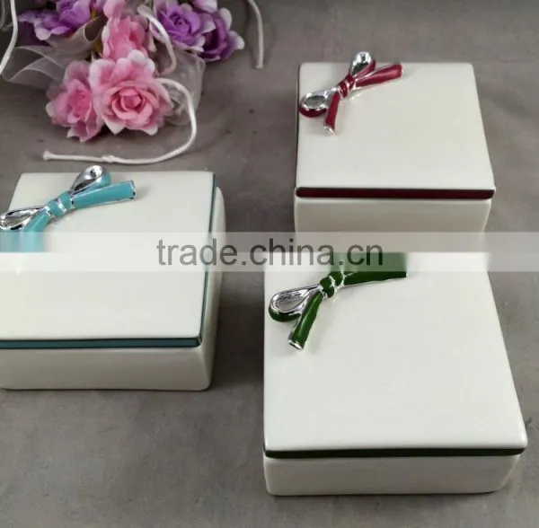 Fashion Ceramic Jewelry Box Square photo-4