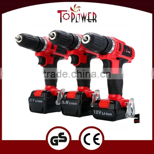 21V 10MM Li-ion Double Speed Screwdriver Cordless Chargeable Drill photo-2