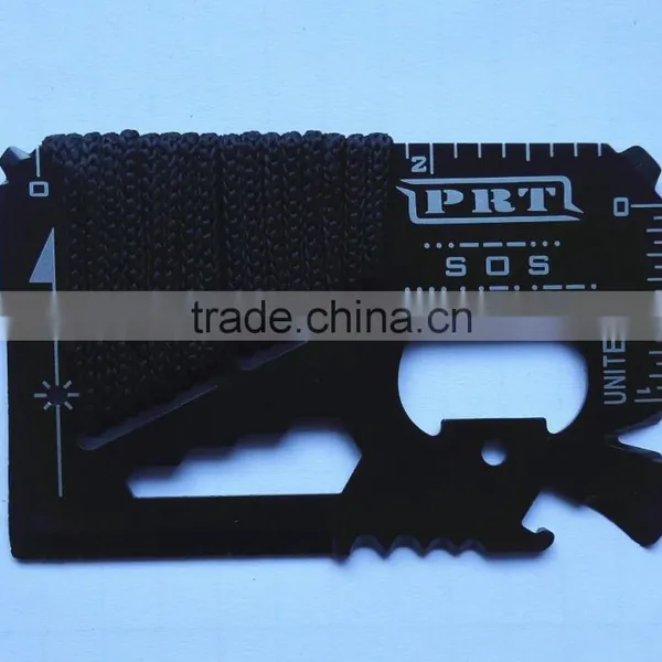 Portable Stainless Tool Card/Outdoor Survival Camping Knife With Rope photo-3