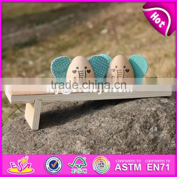 New Design Cartoon Elephant Shape Animals Wooden Toys for Kids W01B038 photo-2