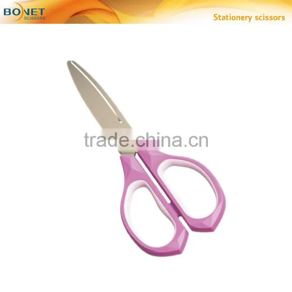 Imitate Diamond Design Arc Blade Stationery Scissors photo-5
