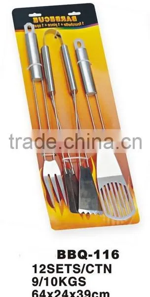 Stainless Steel BBQ Set With Tie Card Package