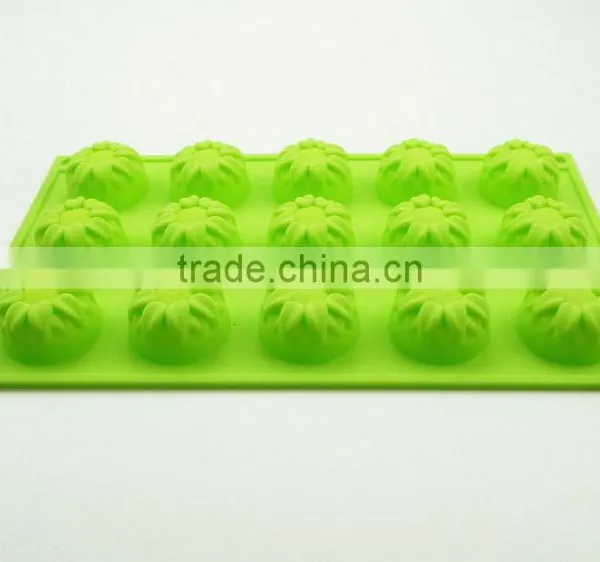 1192 15 Pcs Roses Shaped Silicone Chocolate Mould and Mold photo-2