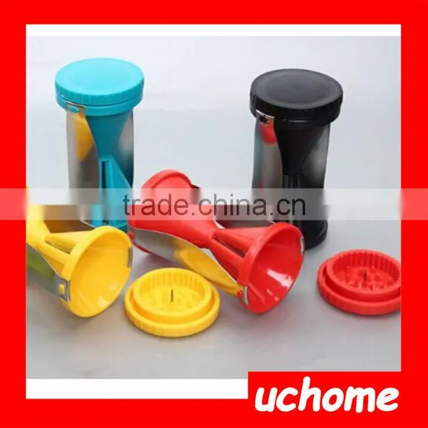 UCHOME 2017 New Spiral Vegetable Slicer/Spiral Cutter/Easy Operation Stainless Steel Vegetable Slicer photo-6
