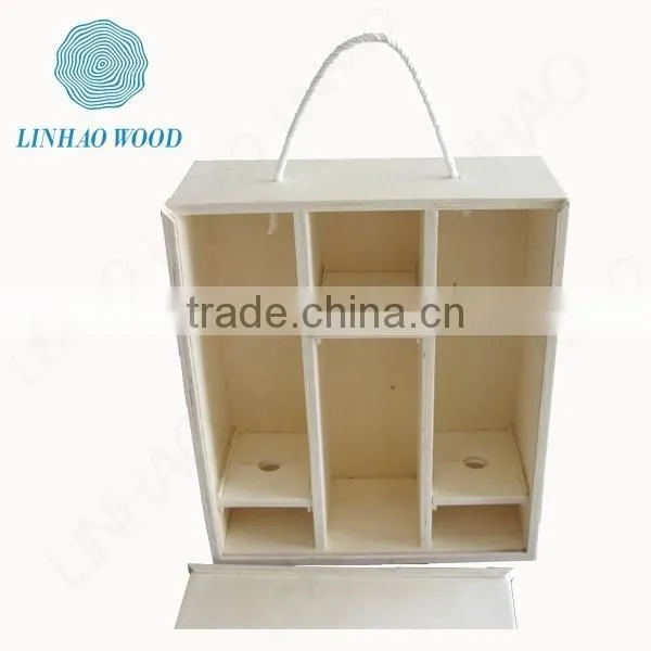 China Shipping Wooden Wine Glasses Boxes Manufacturer