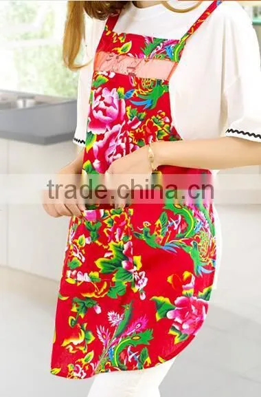 100% Cotton Digital Printing Design Kitchen Cooking Bib Apron photo-4